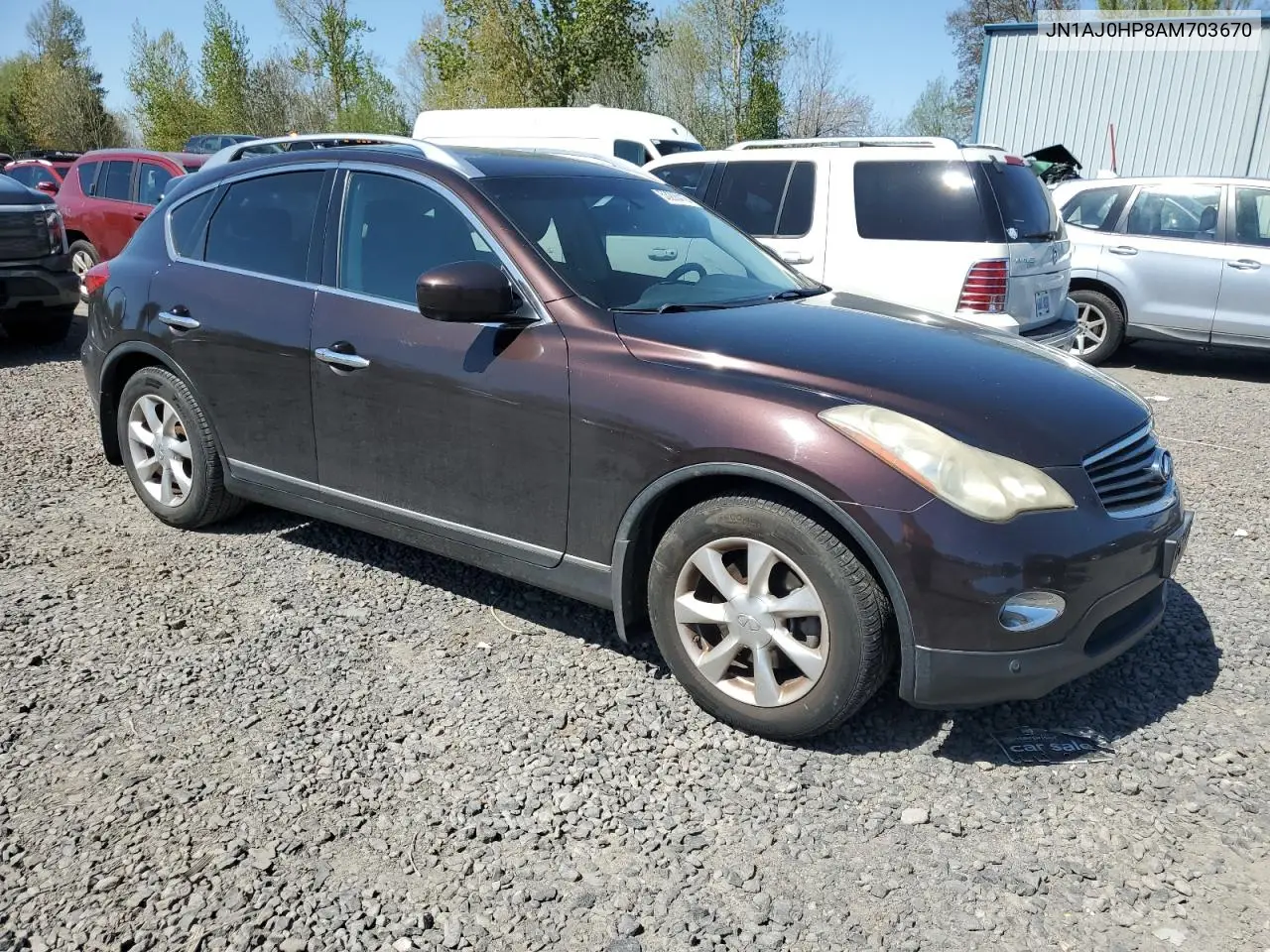 2010 Infiniti Ex35 Base VIN: JN1AJ0HP8AM703670 Lot: 53206415