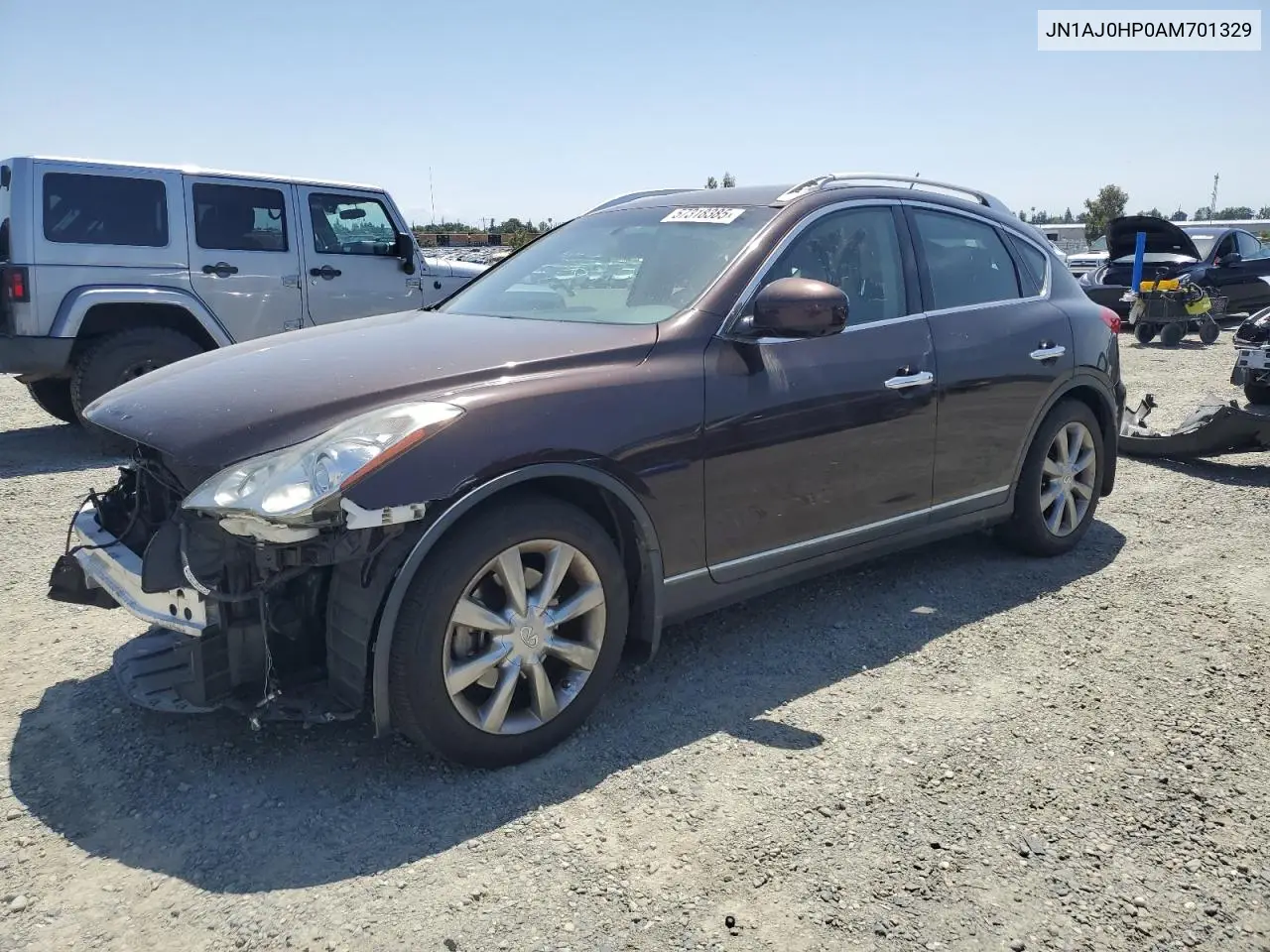 2010 Infiniti Ex35 Base VIN: JN1AJ0HP0AM701329 Lot: 57318385