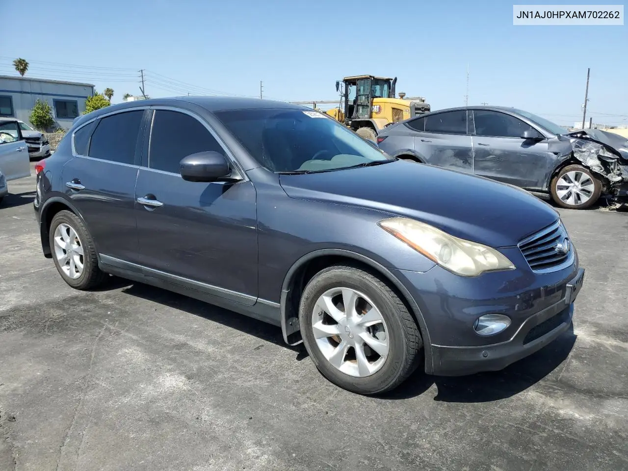 2010 Infiniti Ex35 Base VIN: JN1AJ0HPXAM702262 Lot: 58598515