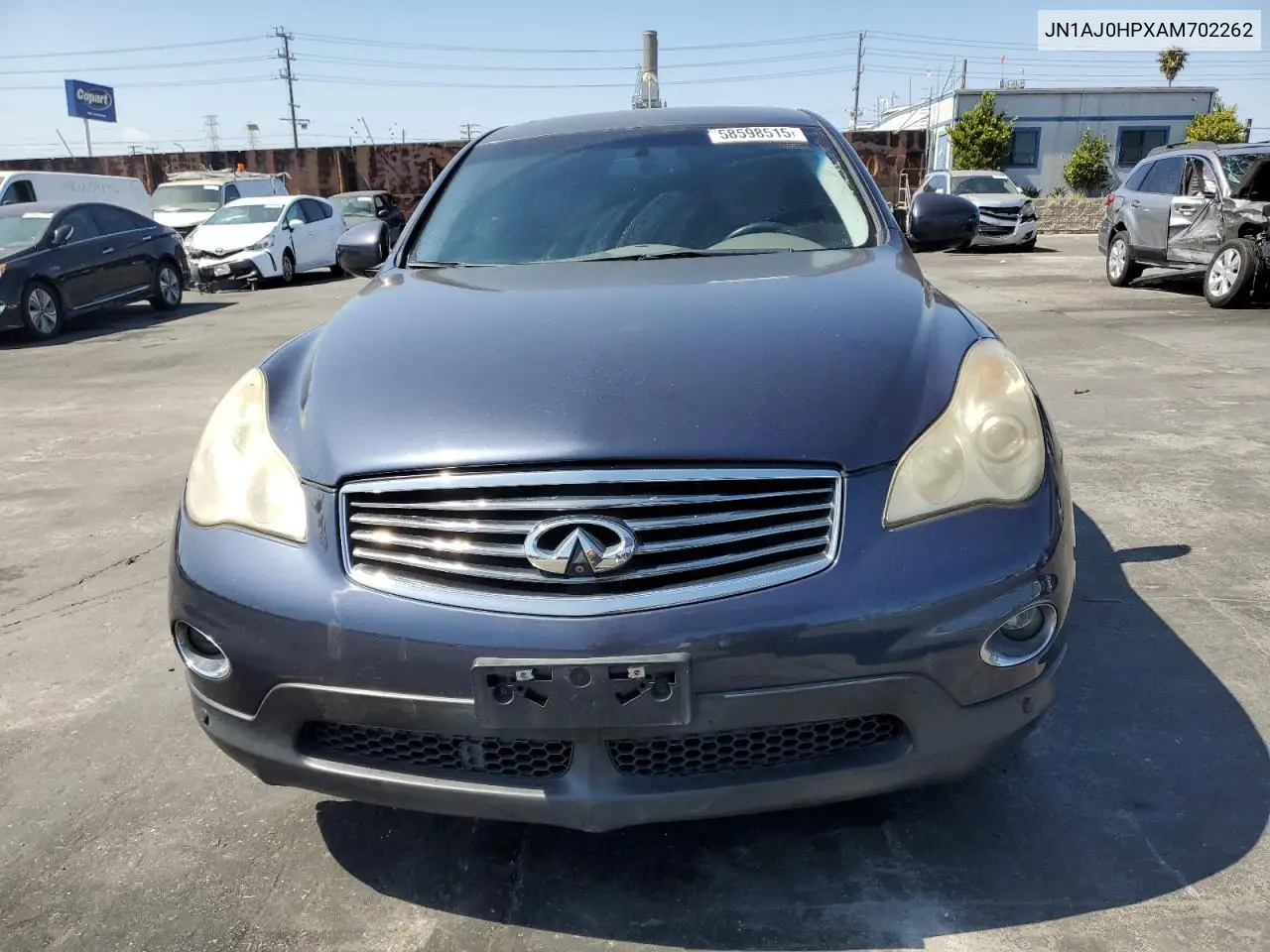 2010 Infiniti Ex35 Base VIN: JN1AJ0HPXAM702262 Lot: 58598515