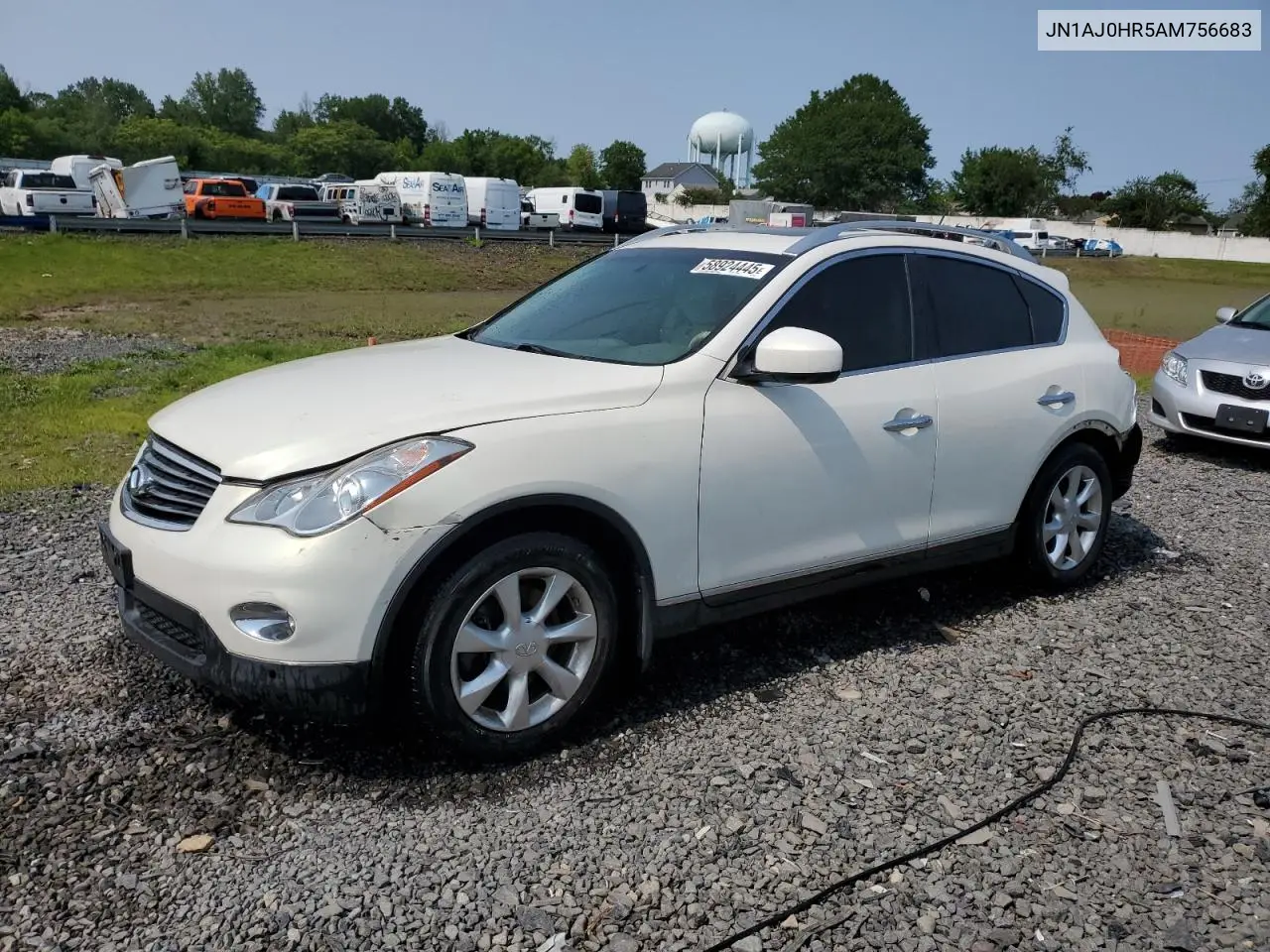 2010 Infiniti Ex35 Base VIN: JN1AJ0HR5AM756683 Lot: 58924445