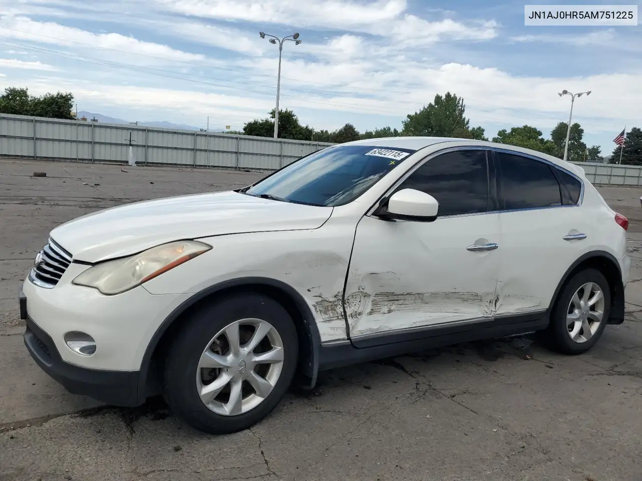 2010 Infiniti Ex35 Base VIN: JN1AJ0HR5AM751225 Lot: 63422115