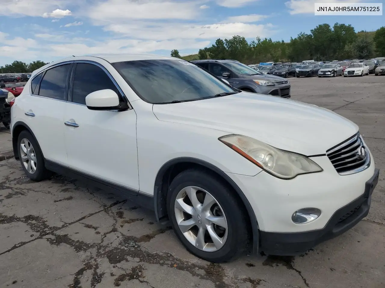 2010 Infiniti Ex35 Base VIN: JN1AJ0HR5AM751225 Lot: 63422115