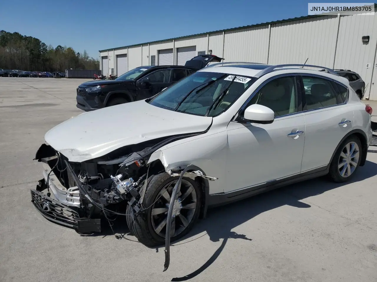 2011 Infiniti Ex35 Base VIN: JN1AJ0HR1BM853705 Lot: 49659455