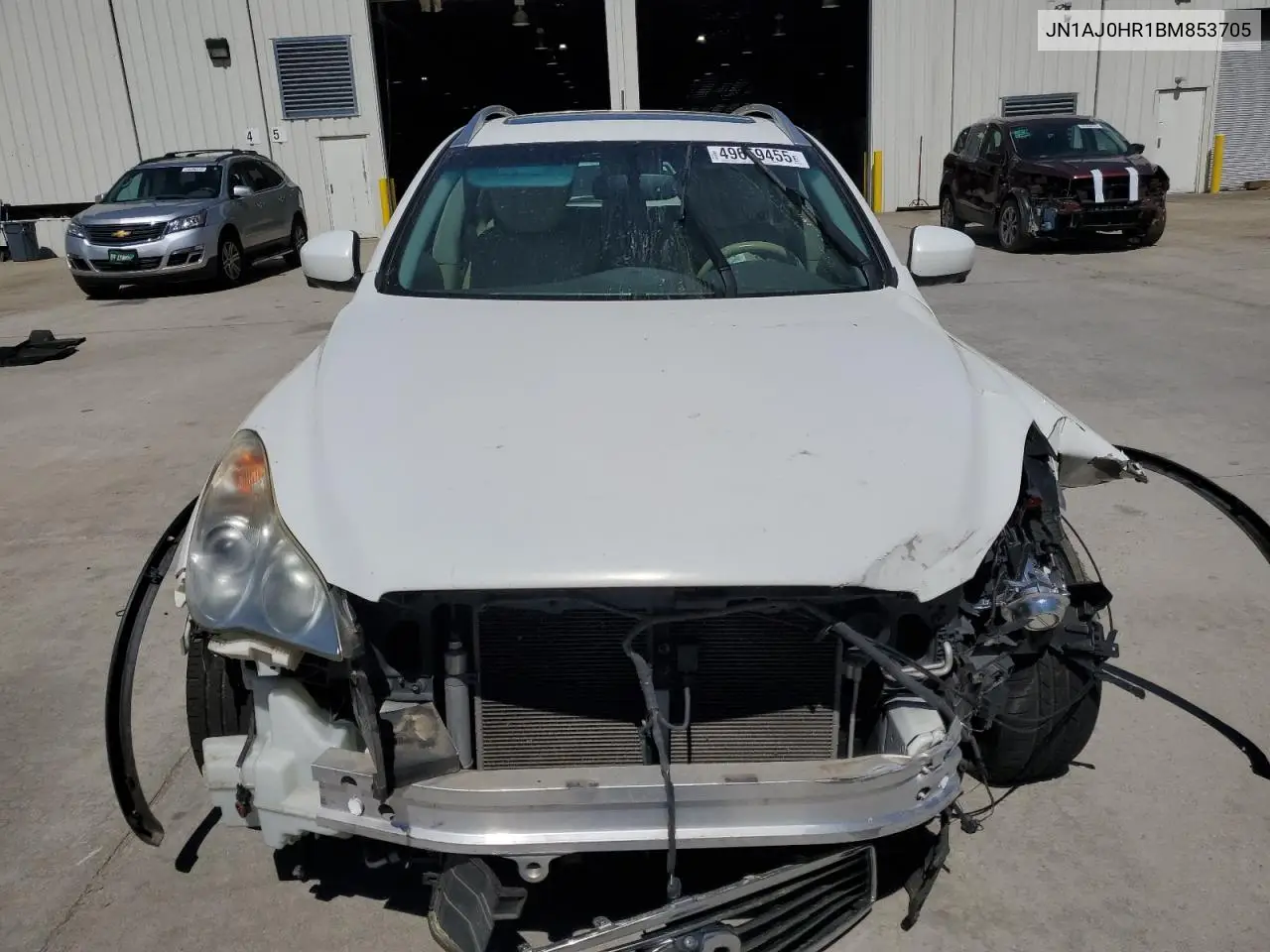 2011 Infiniti Ex35 Base VIN: JN1AJ0HR1BM853705 Lot: 49659455