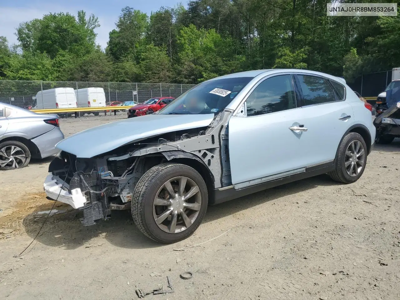 2011 Infiniti Ex35 Base VIN: JN1AJ0HR8BM853264 Lot: 53030925