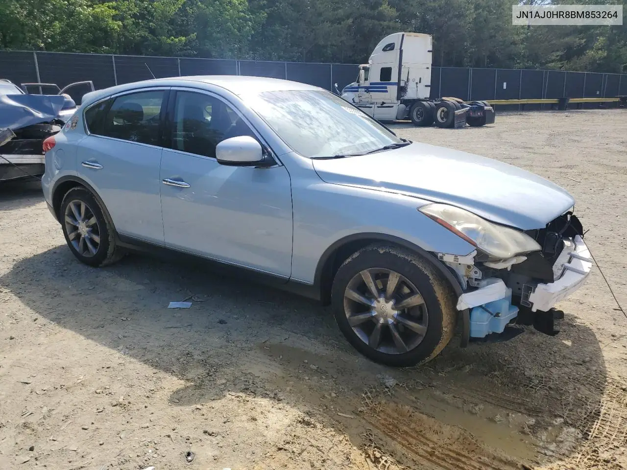 2011 Infiniti Ex35 Base VIN: JN1AJ0HR8BM853264 Lot: 53030925