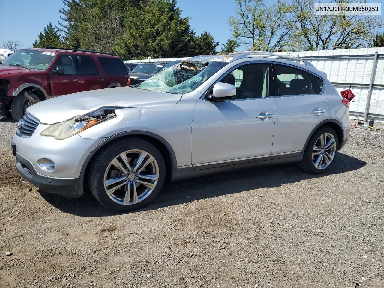 2011 Infiniti Ex35 Base VIN: JN1AJ0HR3BM850353 Lot: 53170365