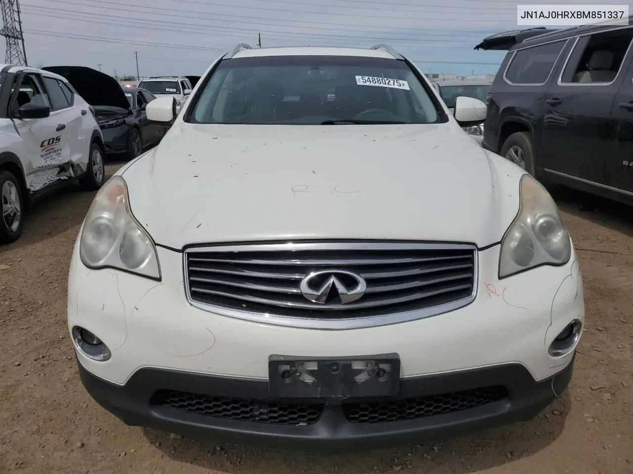 2011 Infiniti Ex35 Base VIN: JN1AJ0HRXBM851337 Lot: 54880275