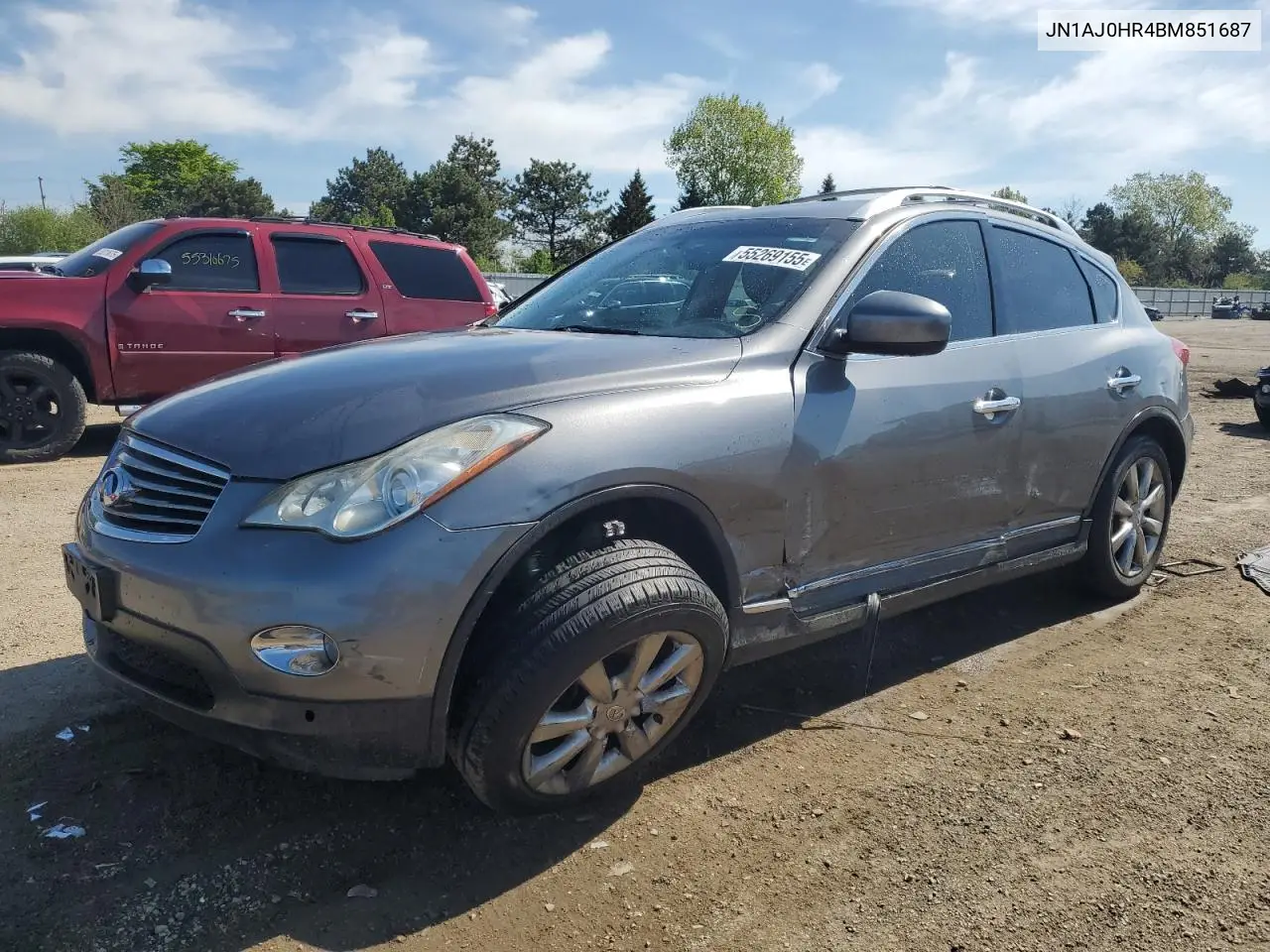 2011 Infiniti Ex35 Base VIN: JN1AJ0HR4BM851687 Lot: 55269155