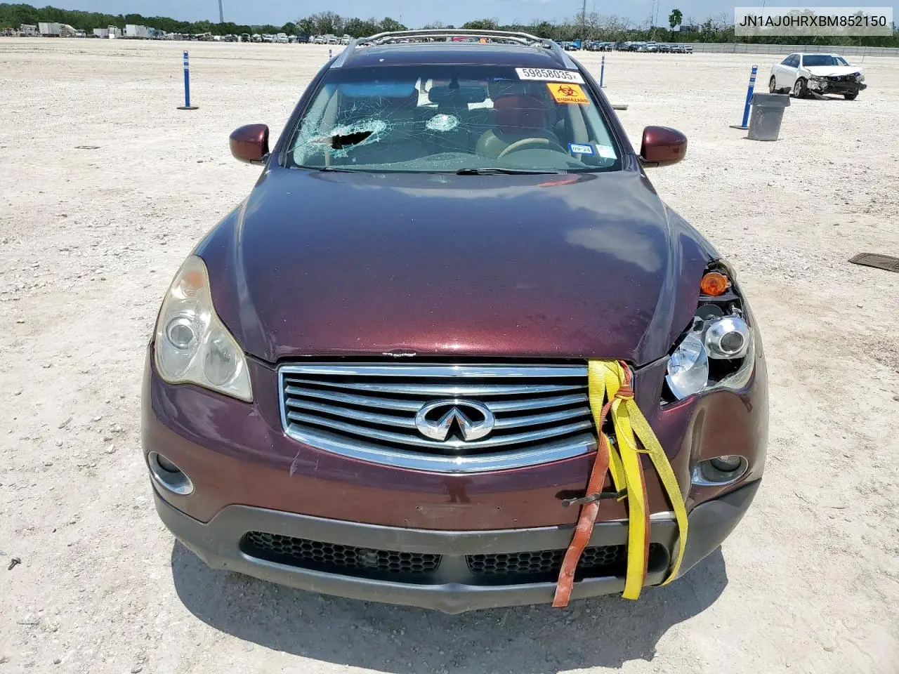 2011 Infiniti Ex35 Base VIN: JN1AJ0HRXBM852150 Lot: 59858035