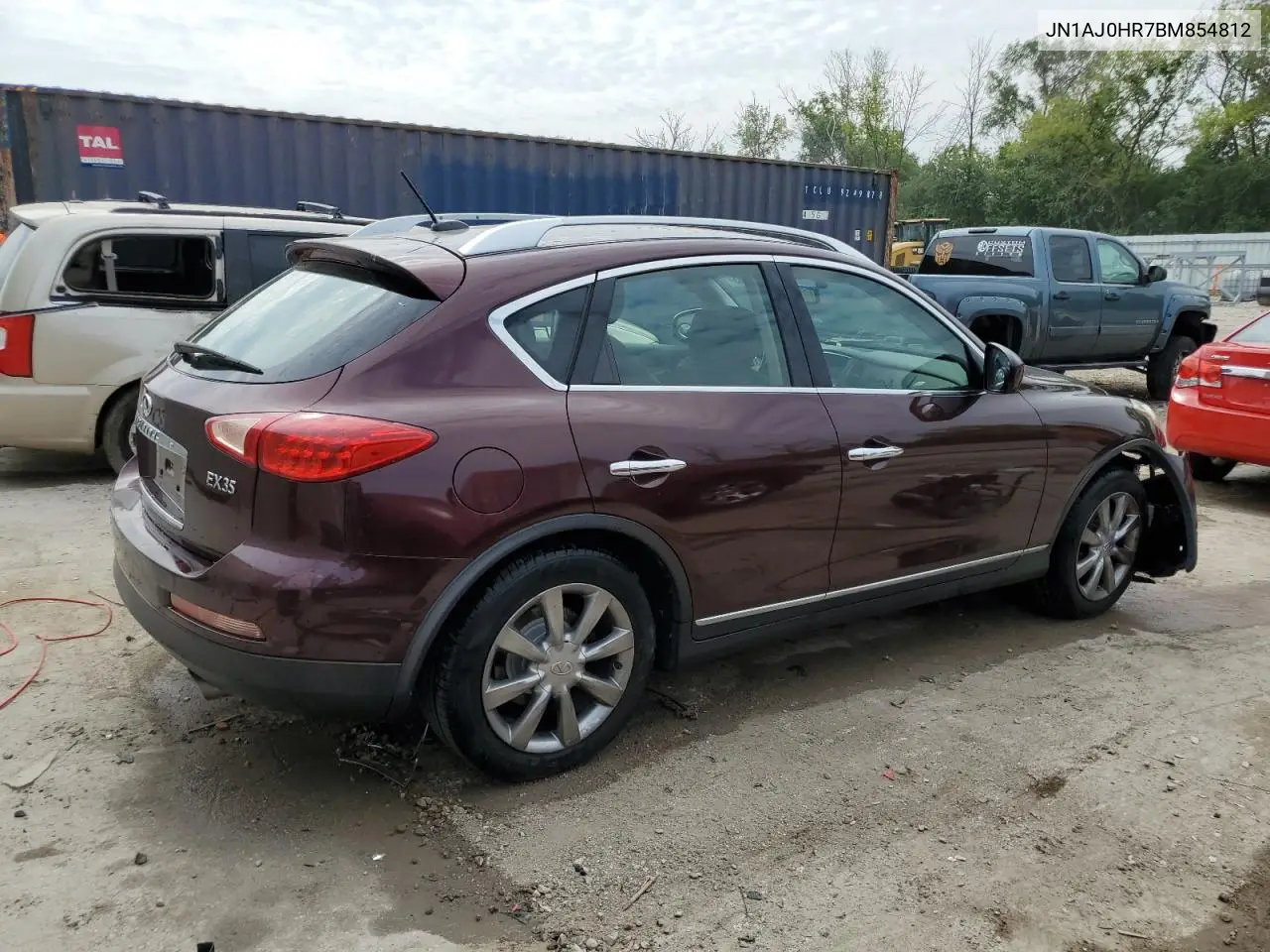 2011 Infiniti Ex35 Base VIN: JN1AJ0HR7BM854812 Lot: 60238385