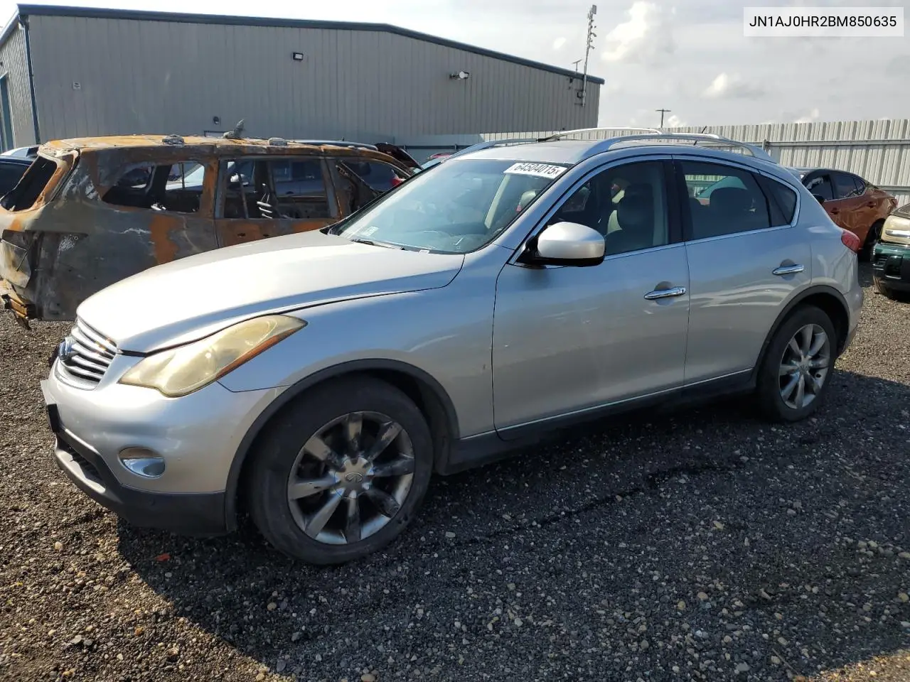 2011 Infiniti Ex35 Base VIN: JN1AJ0HR2BM850635 Lot: 64504015