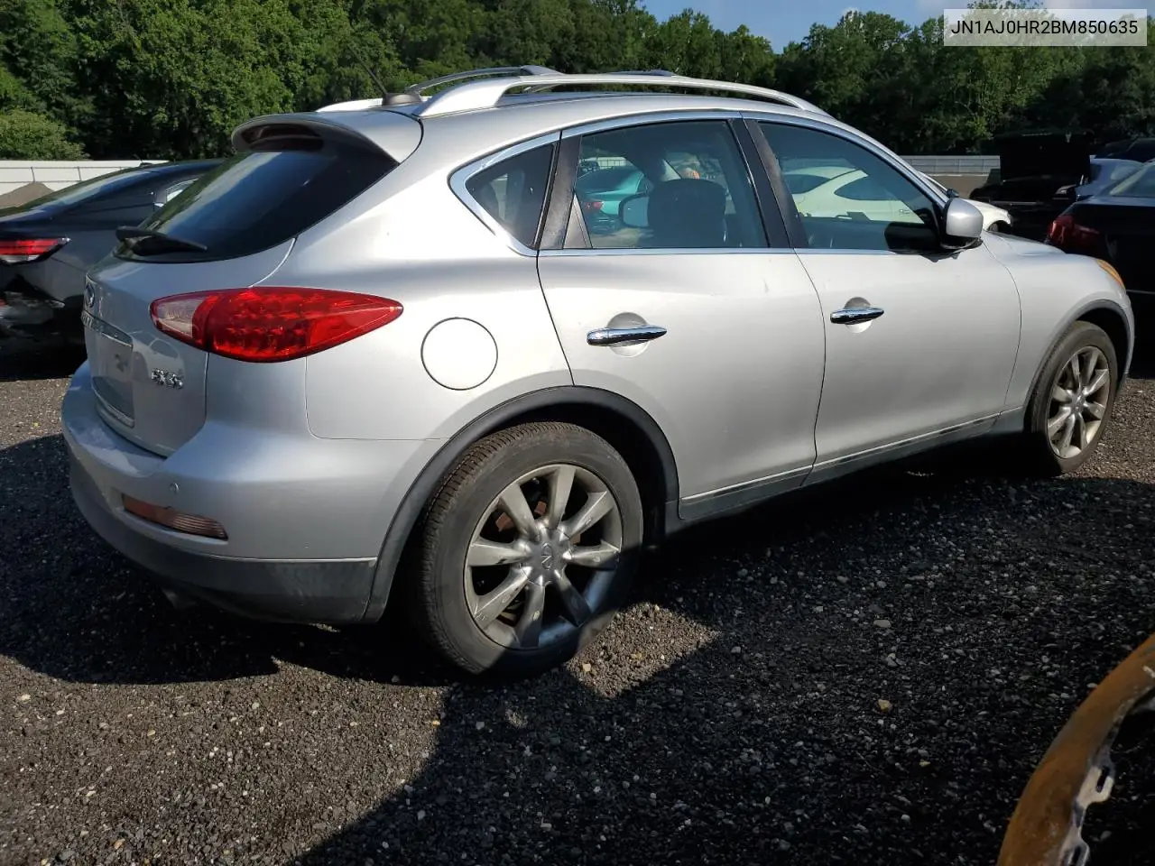 2011 Infiniti Ex35 Base VIN: JN1AJ0HR2BM850635 Lot: 64504015