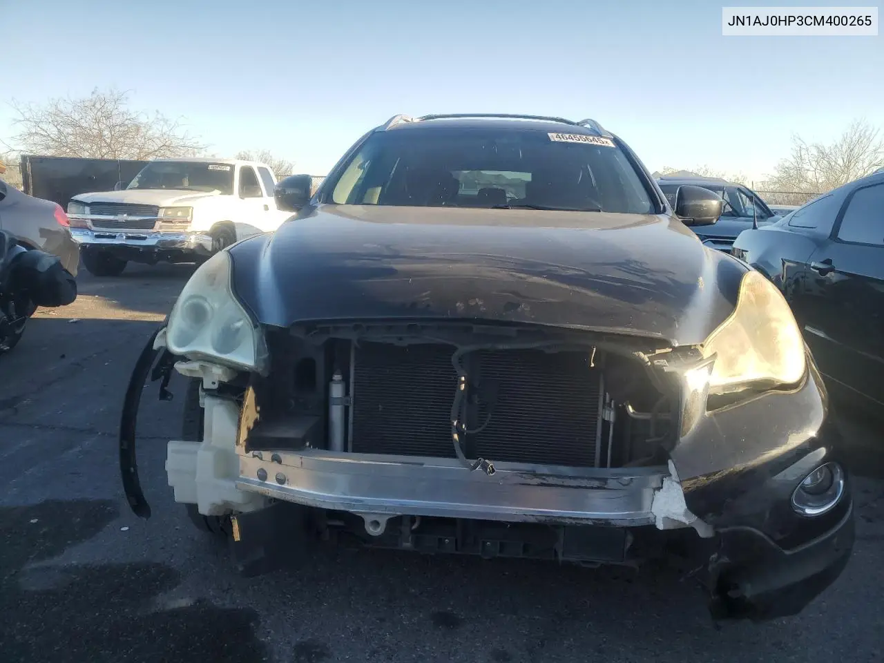 2012 Infiniti Ex35 Base VIN: JN1AJ0HP3CM400265 Lot: 46455645