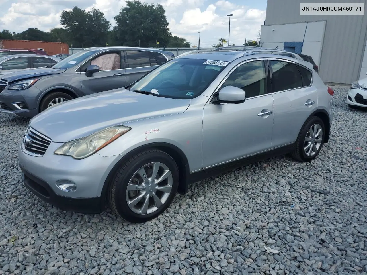 2012 Infiniti Ex35 Base VIN: JN1AJ0HR0CM450171 Lot: 54605235