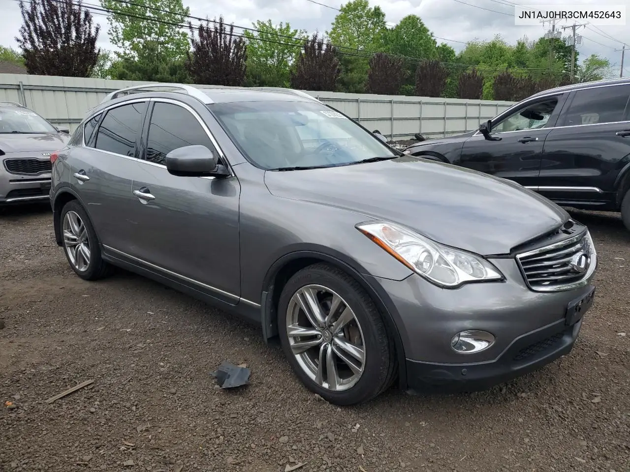 2012 Infiniti Ex35 Base VIN: JN1AJ0HR3CM452643 Lot: 57206225