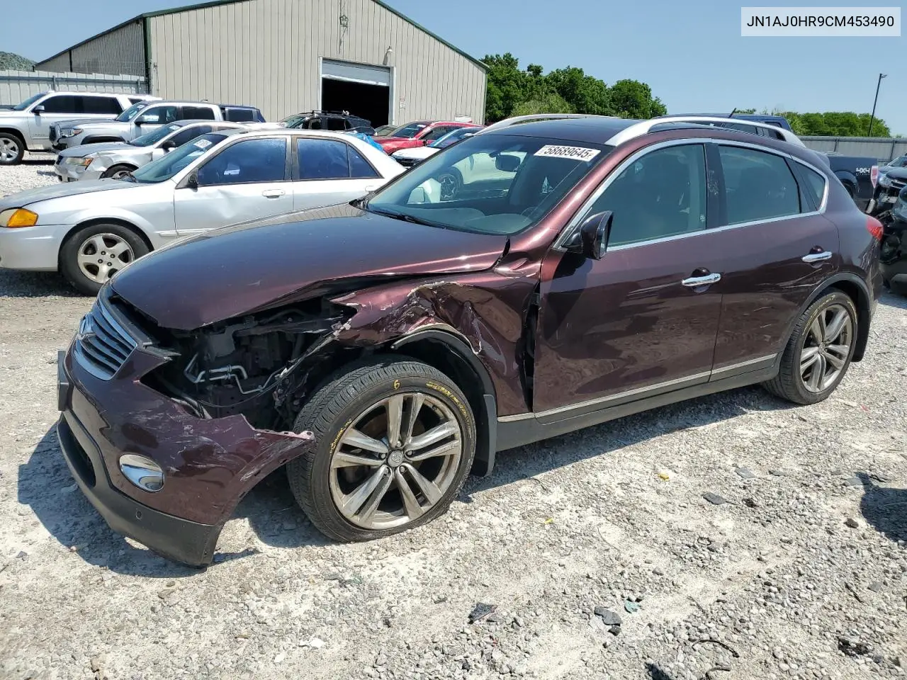 2012 Infiniti Ex35 Base VIN: JN1AJ0HR9CM453490 Lot: 58689645