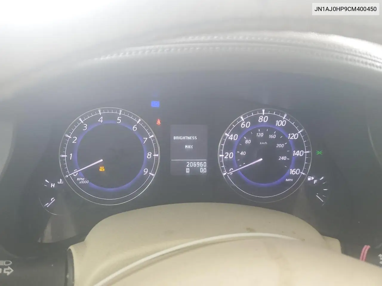 2012 Infiniti Ex35 Base VIN: JN1AJ0HP9CM400450 Lot: 61076245