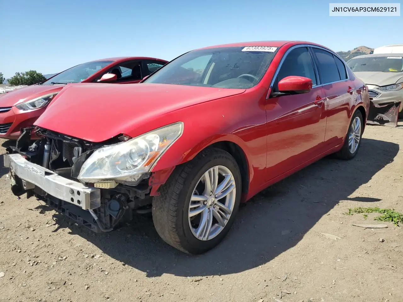 2012 Infiniti G37 Base VIN: JN1CV6AP3CM629121 Lot: 62383925