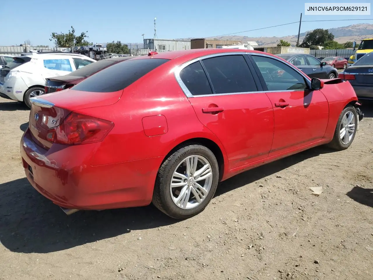 2012 Infiniti G37 Base VIN: JN1CV6AP3CM629121 Lot: 62383925