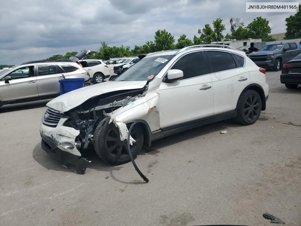 2013 Infiniti Ex37 Base VIN: JN1BJ0HR8DM481965 Lot: 57401075