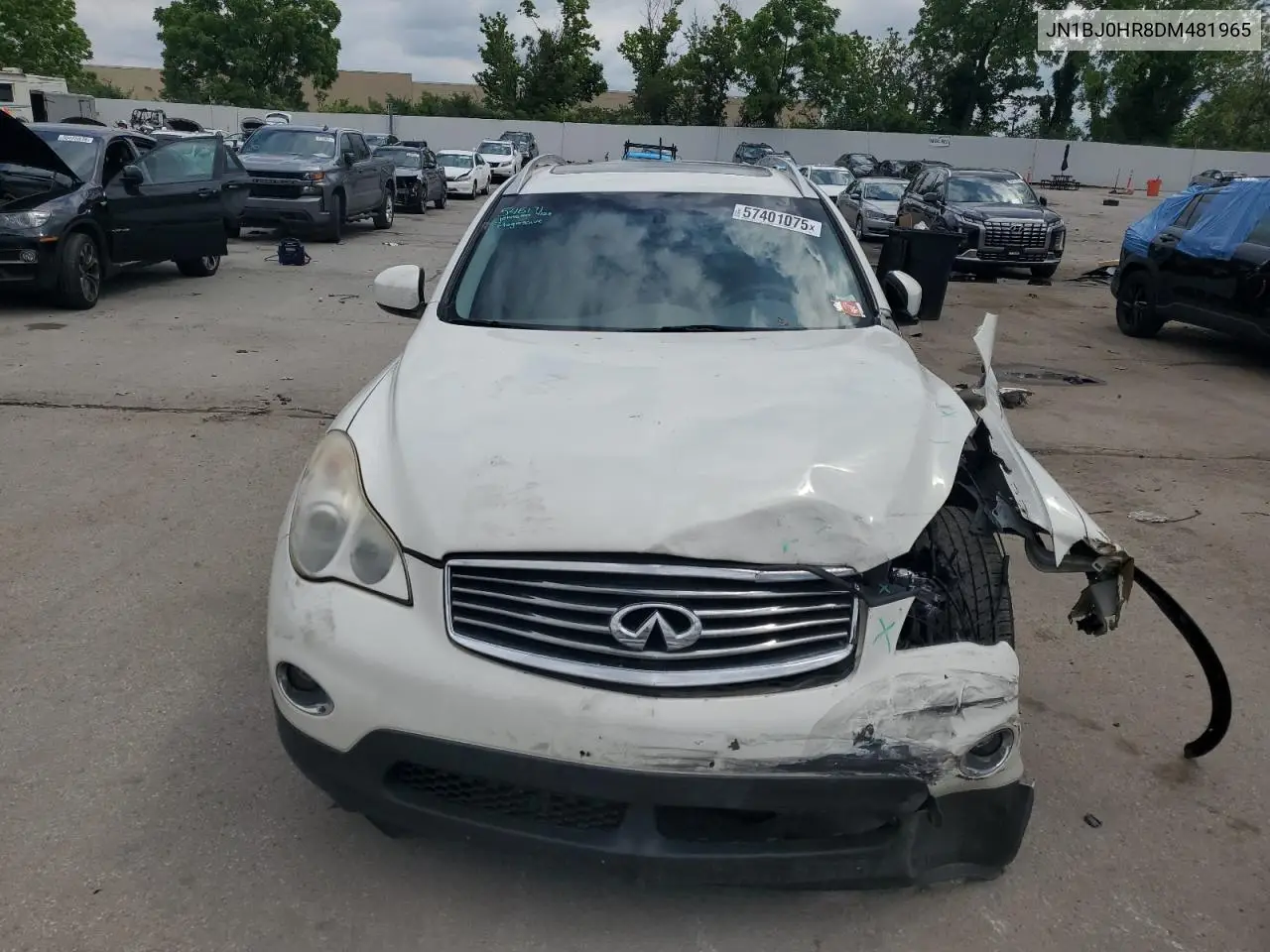 2013 Infiniti Ex37 Base VIN: JN1BJ0HR8DM481965 Lot: 57401075