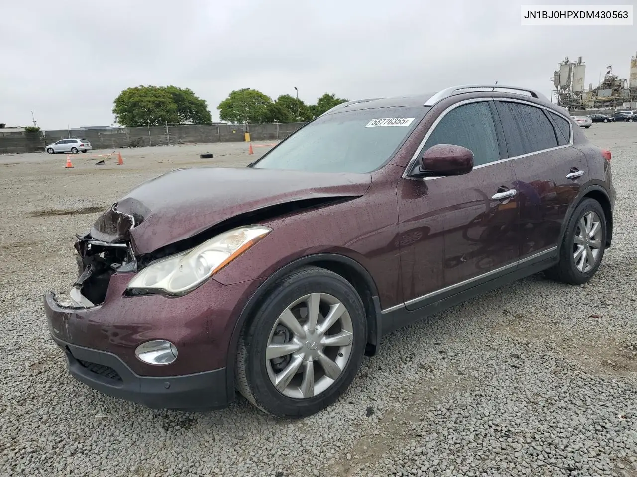 2013 Infiniti Ex37 Base VIN: JN1BJ0HPXDM430563 Lot: 58776355