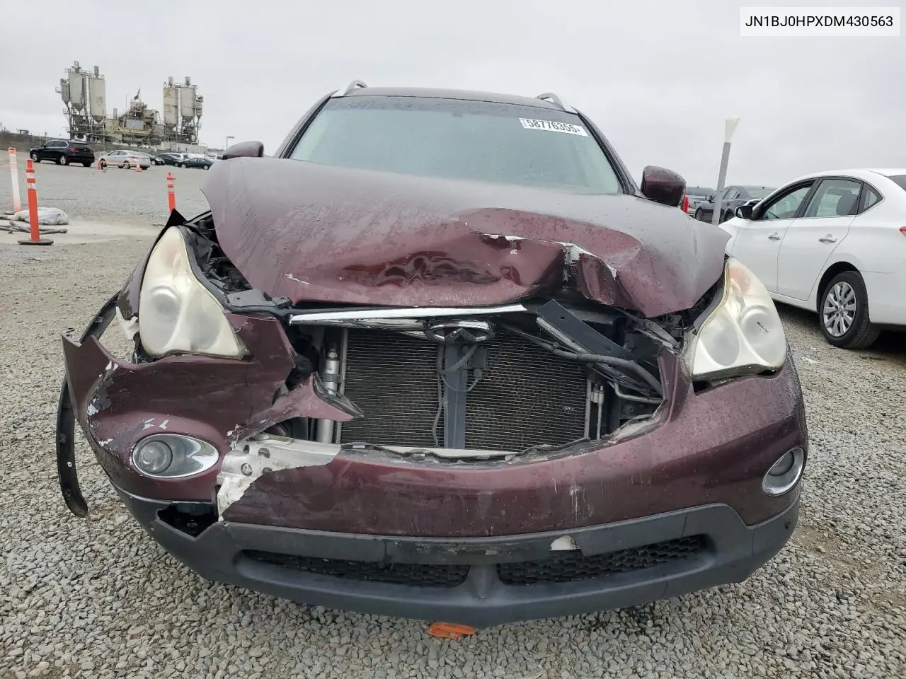2013 Infiniti Ex37 Base VIN: JN1BJ0HPXDM430563 Lot: 58776355