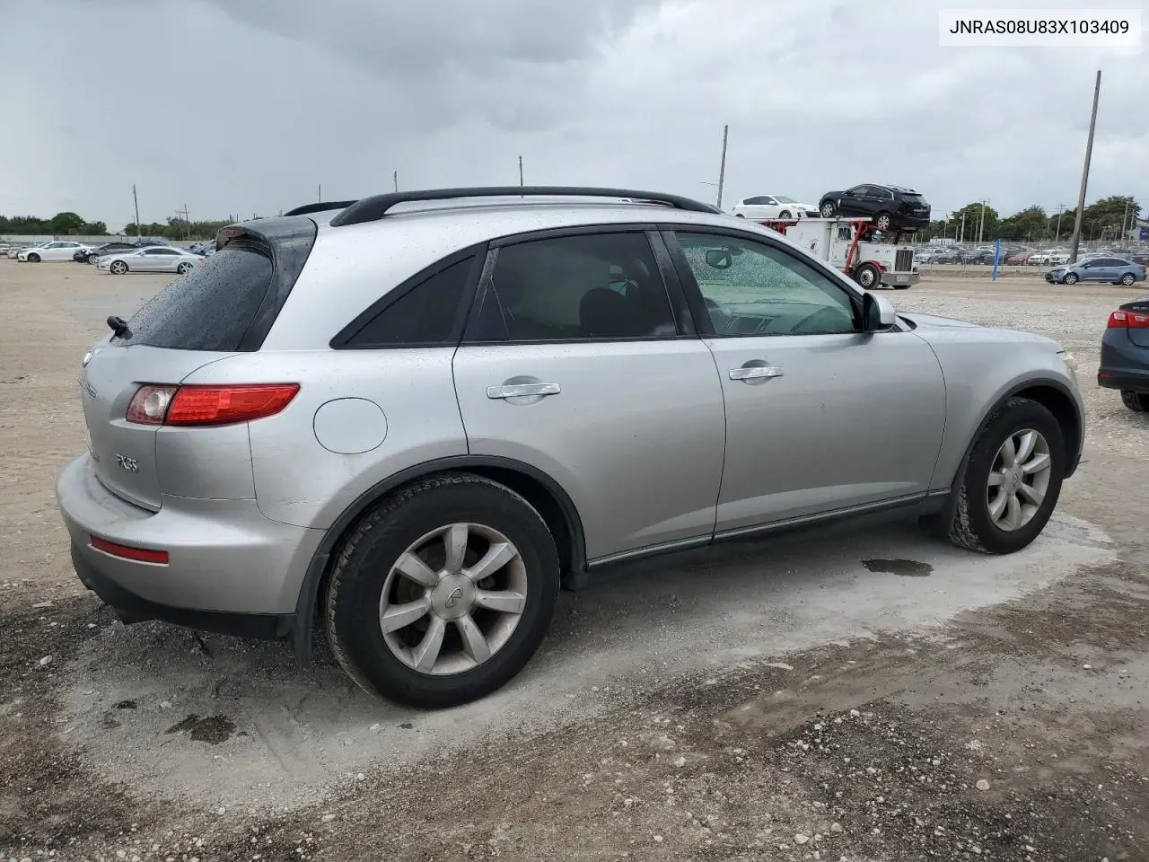 2003 Infiniti Fx35 VIN: JNRAS08U83X103409 Lot: 55632615