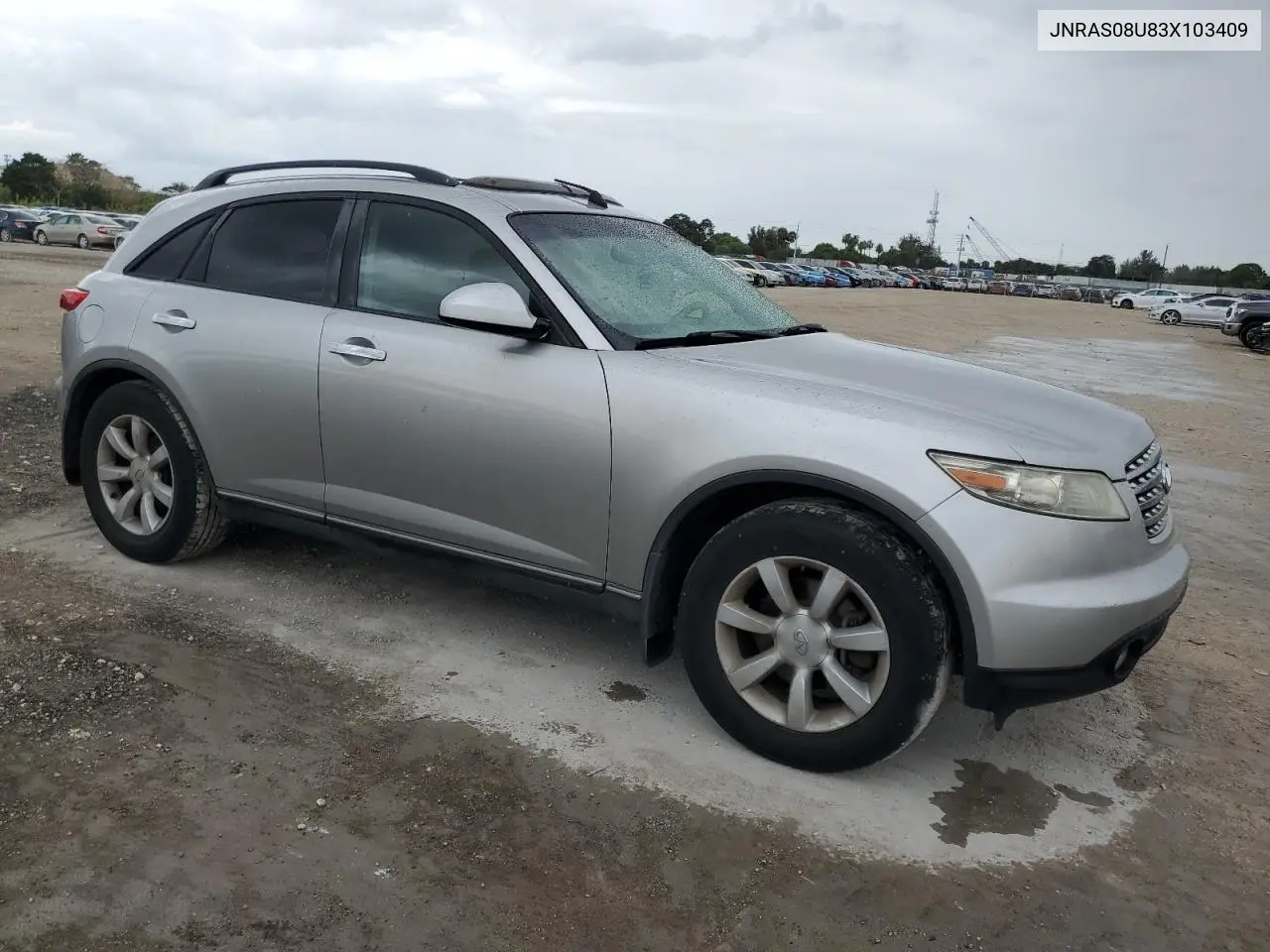 2003 Infiniti Fx35 VIN: JNRAS08U83X103409 Lot: 55632615