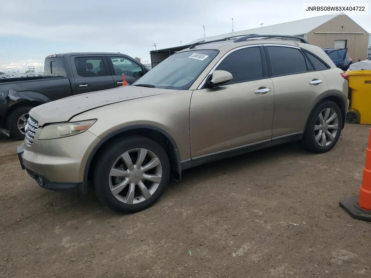 2003 Infiniti Fx45 VIN: JNRBS08W83X404722 Lot: 55863955