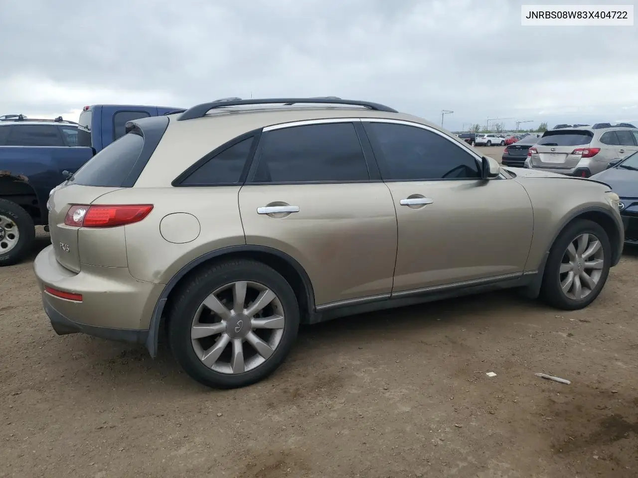 2003 Infiniti Fx45 VIN: JNRBS08W83X404722 Lot: 55863955