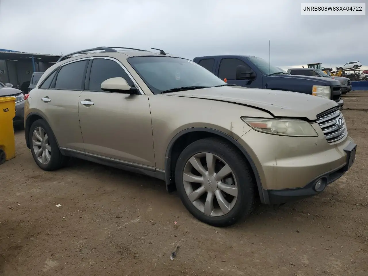 2003 Infiniti Fx45 VIN: JNRBS08W83X404722 Lot: 55863955