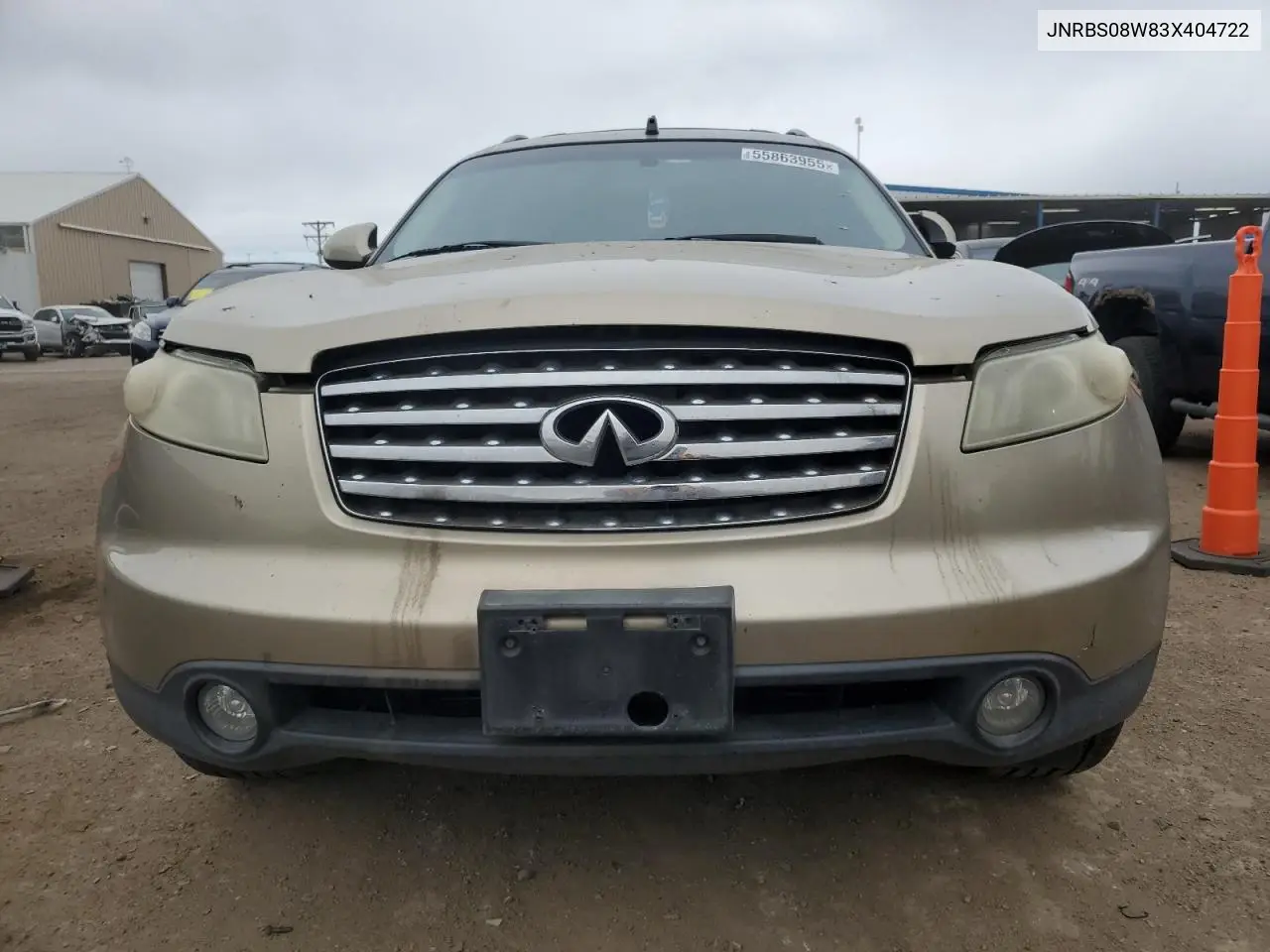2003 Infiniti Fx45 VIN: JNRBS08W83X404722 Lot: 55863955