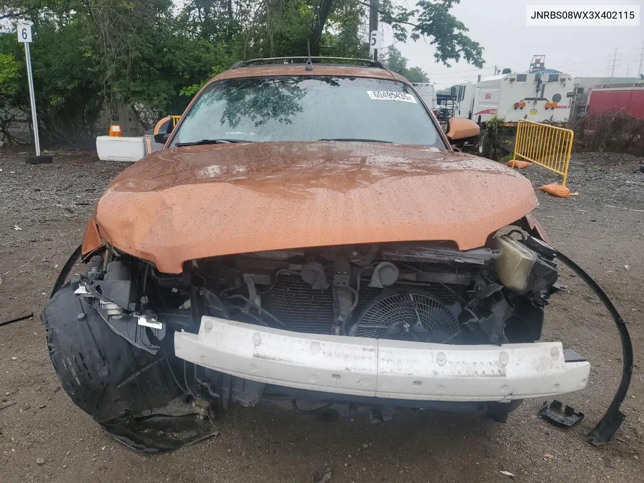 2003 Infiniti Fx45 VIN: JNRBS08WX3X402115 Lot: 60495435