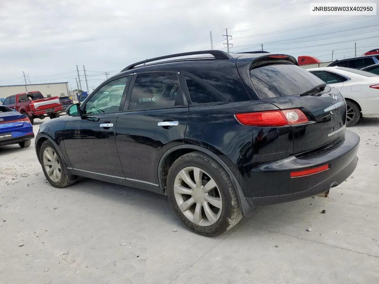 2003 Infiniti Fx45 VIN: JNRBS08W03X402950 Lot: 63025275