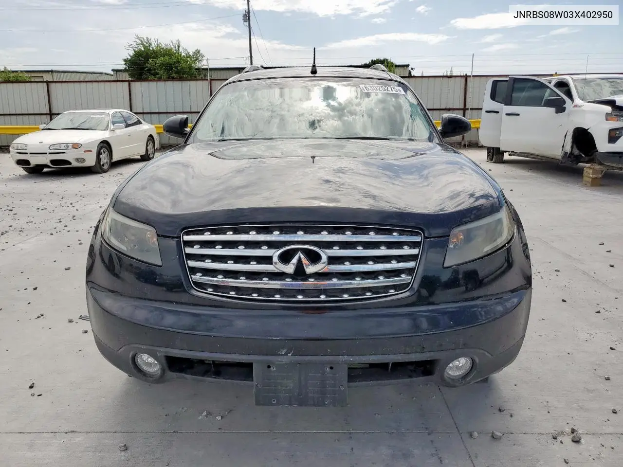 2003 Infiniti Fx45 VIN: JNRBS08W03X402950 Lot: 63025275