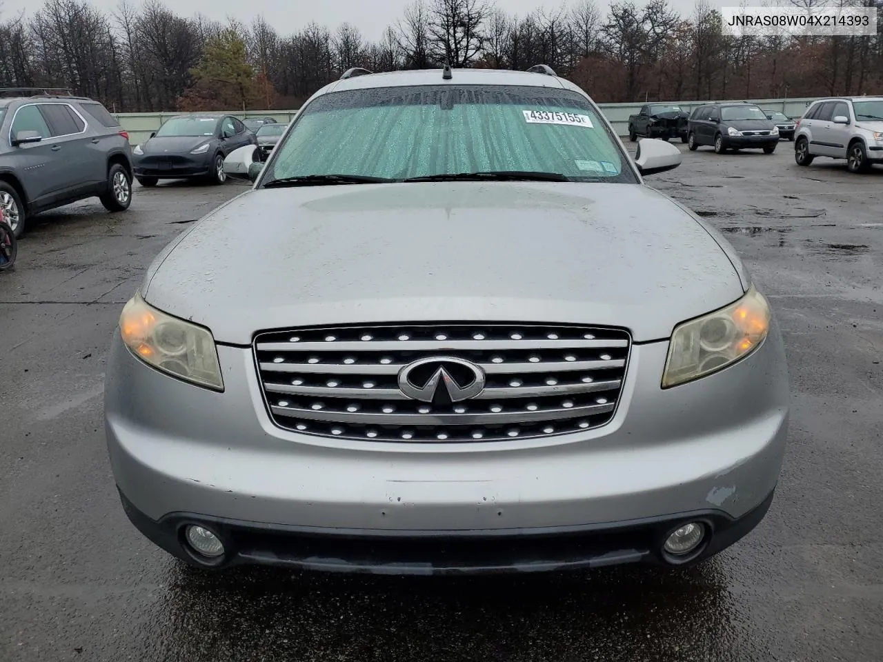 2004 Infiniti Fx35 VIN: JNRAS08W04X214393 Lot: 43375155