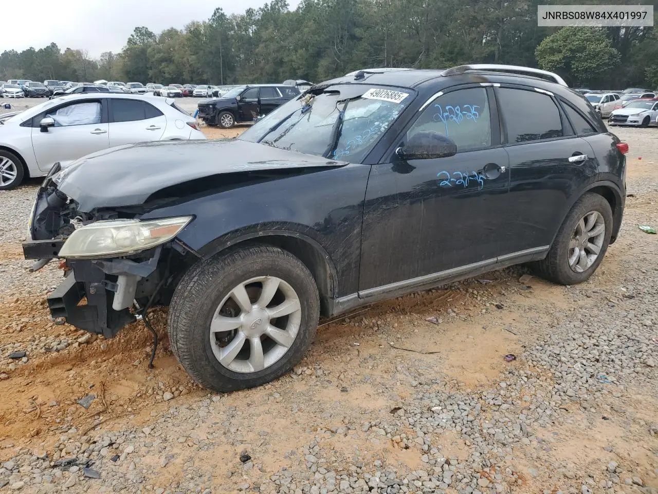 2004 Infiniti Fx45 VIN: JNRBS08W84X401997 Lot: 49026885