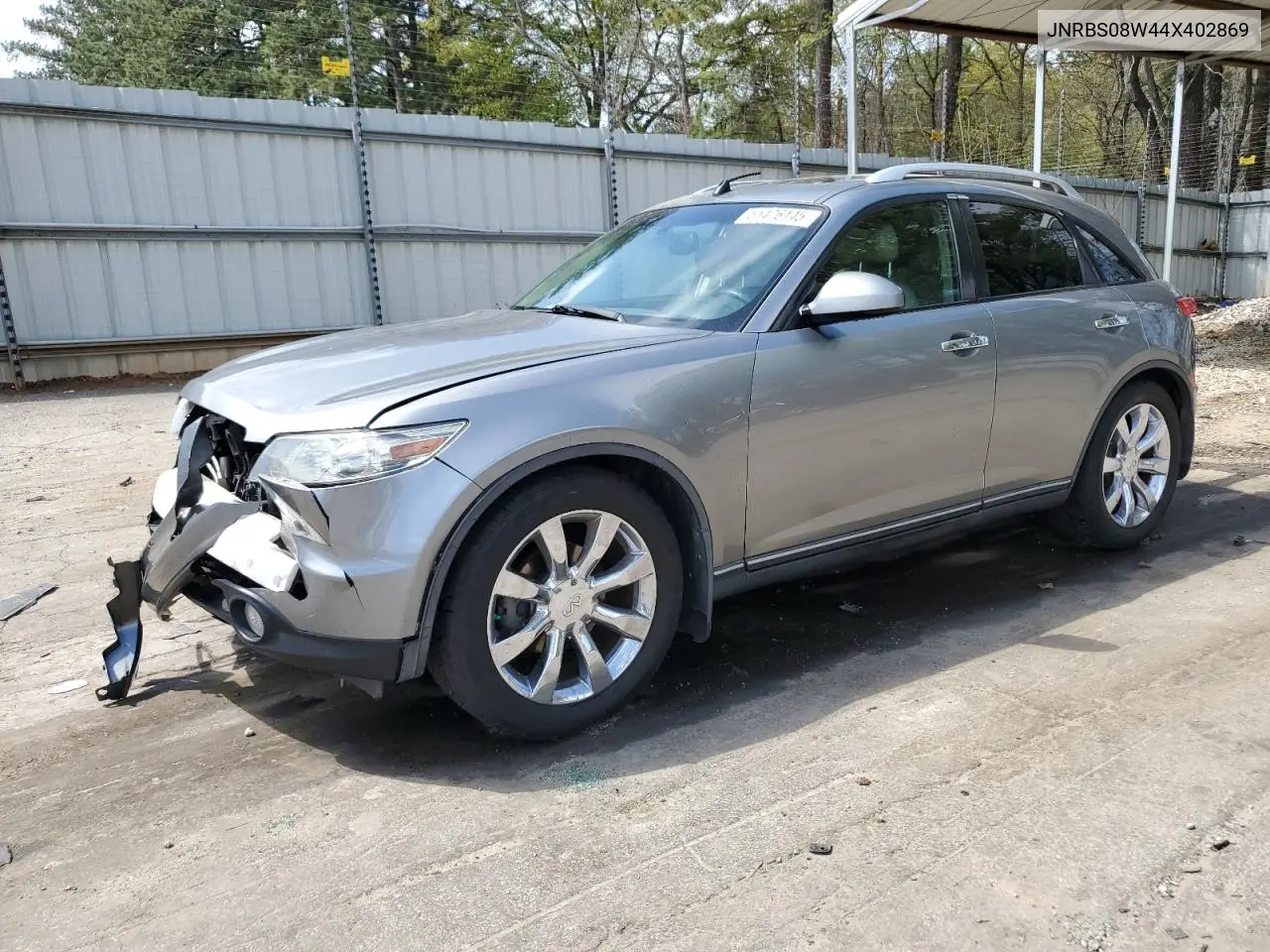 2004 Infiniti Fx45 VIN: JNRBS08W44X402869 Lot: 51476145