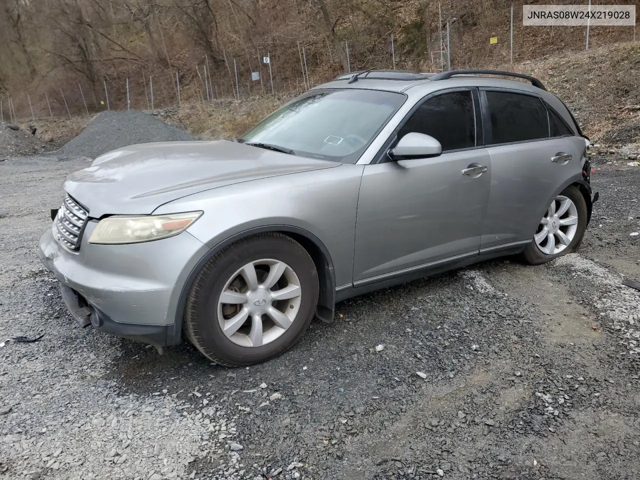 2004 Infiniti Fx35 VIN: JNRAS08W24X219028 Lot: 53274805