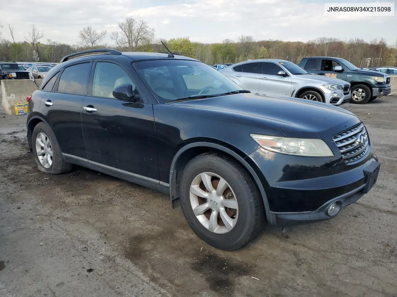 2004 Infiniti Fx35 VIN: JNRAS08W34X215098 Lot: 54183645
