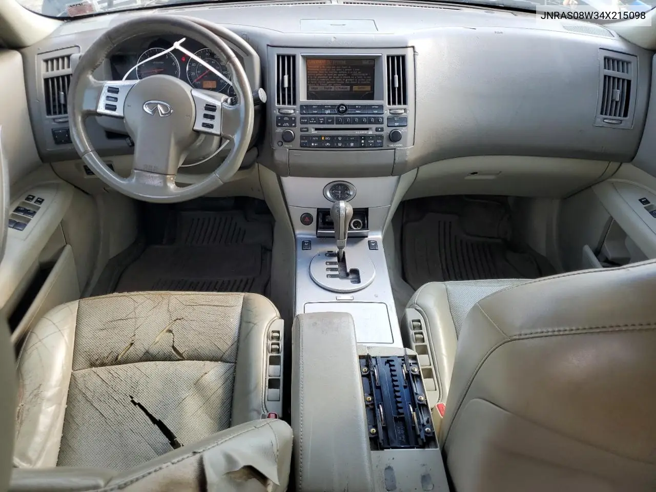 2004 Infiniti Fx35 VIN: JNRAS08W34X215098 Lot: 54183645