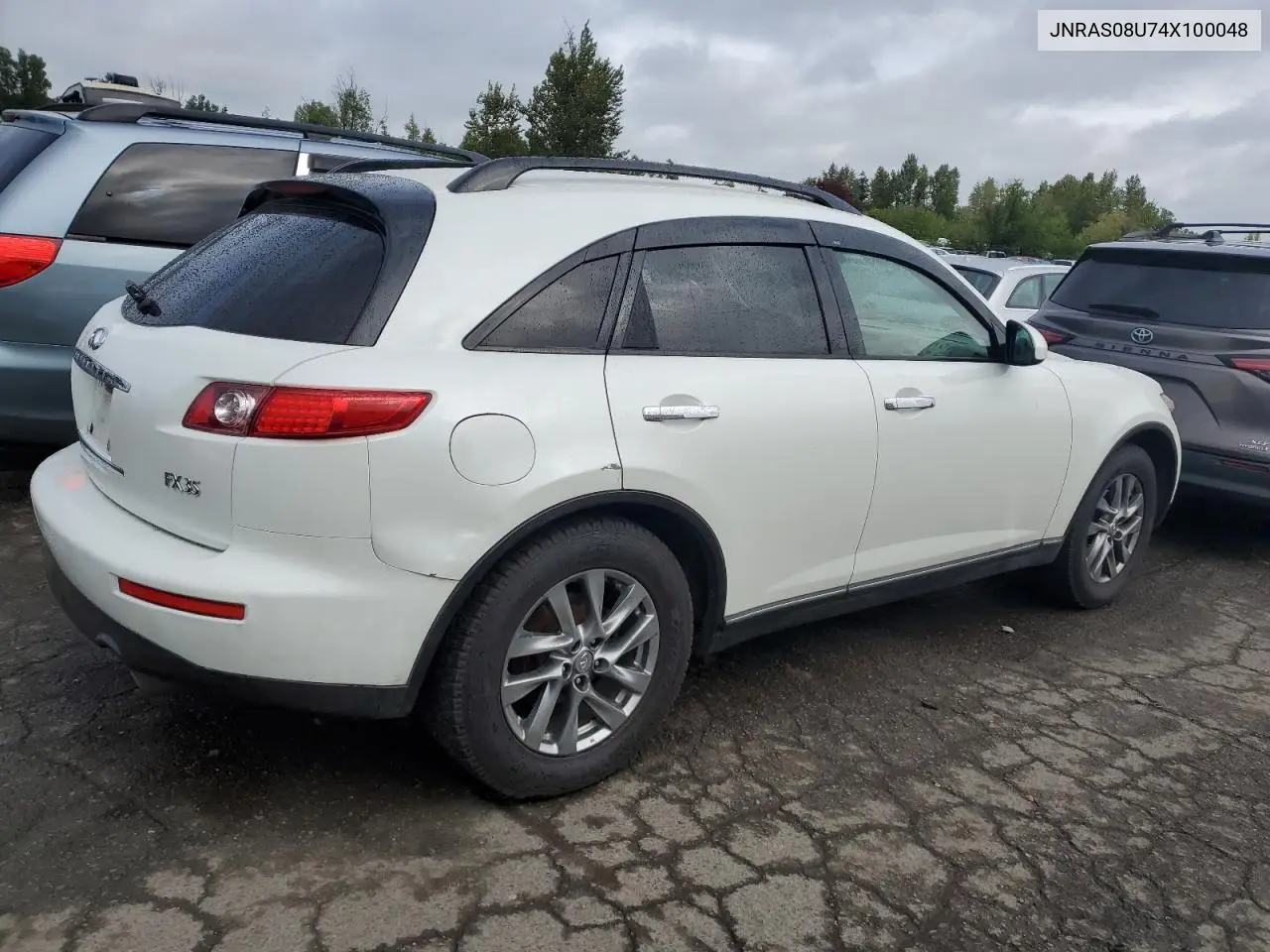 2004 Infiniti Fx35 VIN: JNRAS08U74X100048 Lot: 54890515