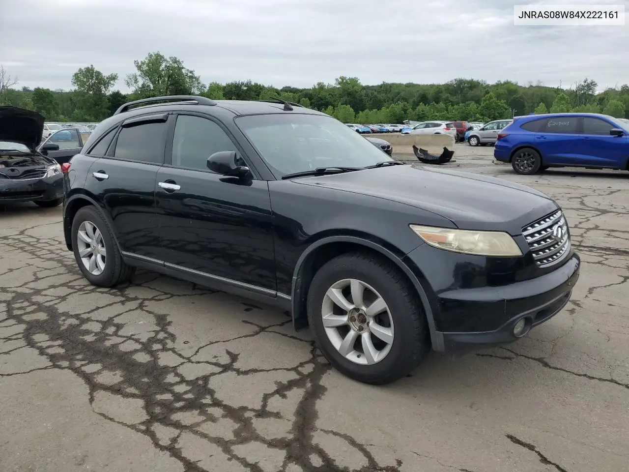 2004 Infiniti Fx35 VIN: JNRAS08W84X222161 Lot: 62659545