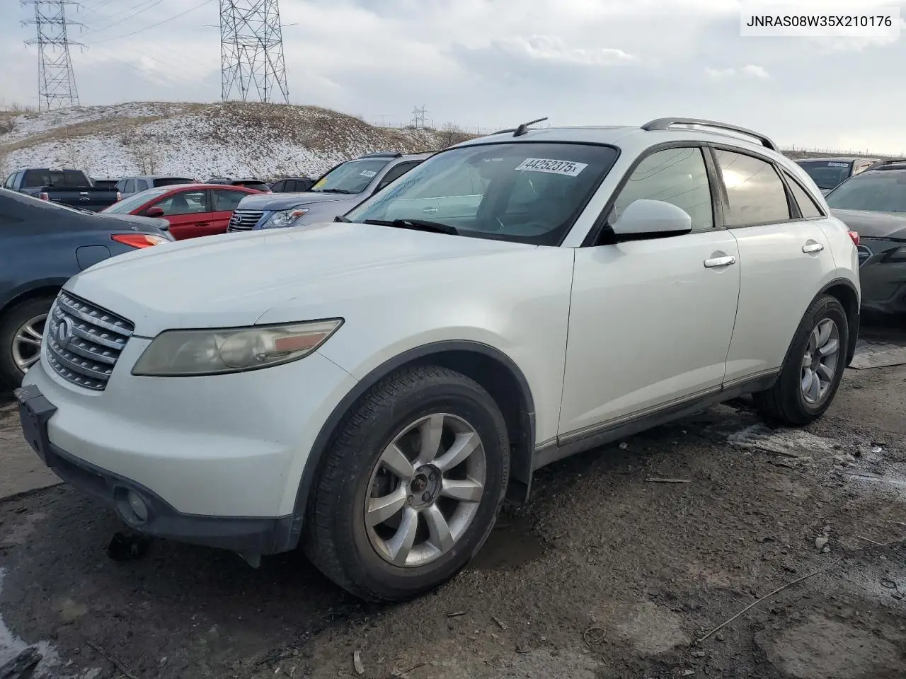 2005 Infiniti Fx35 VIN: JNRAS08W35X210176 Lot: 44252375