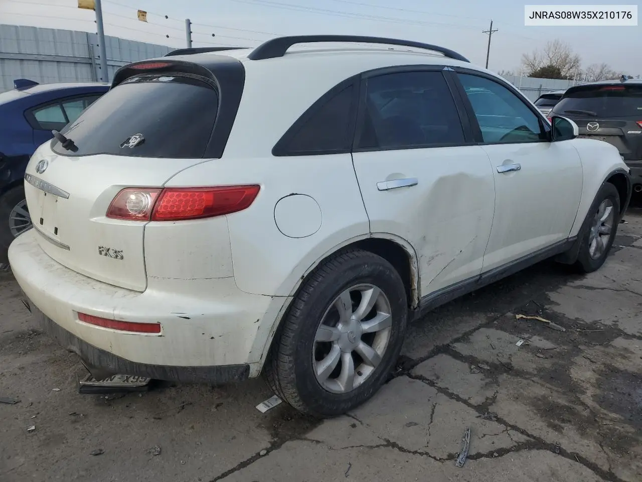 2005 Infiniti Fx35 VIN: JNRAS08W35X210176 Lot: 44252375