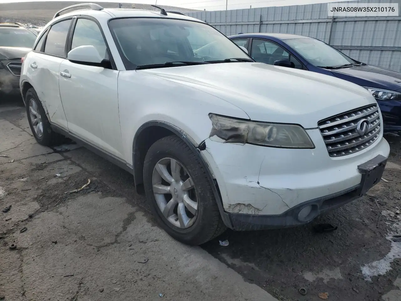 2005 Infiniti Fx35 VIN: JNRAS08W35X210176 Lot: 44252375