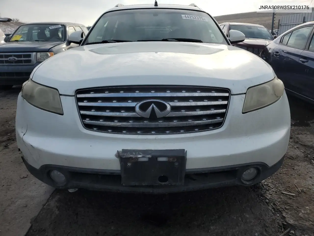 2005 Infiniti Fx35 VIN: JNRAS08W35X210176 Lot: 44252375